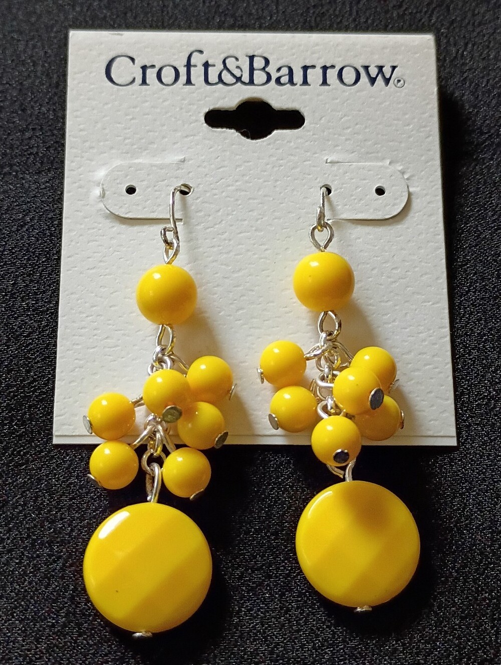 yellow beaded earrings tassel bright dangle drop statement boho fashion jewelry